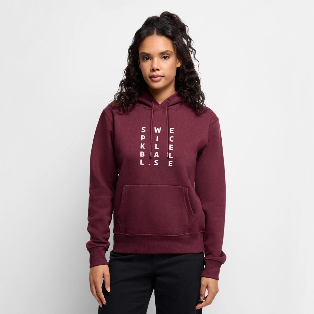 Women’s Premium Hoodie - vinröd 