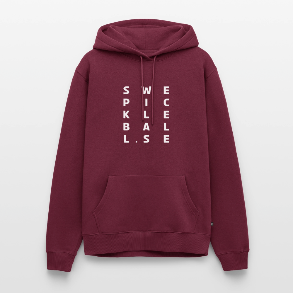 Men’s Premium Hoodie - vinröd 