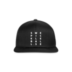 Snapbackkeps - svart/svart