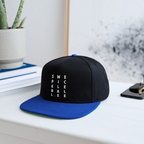 Snapbackkeps - svart/kungsblå