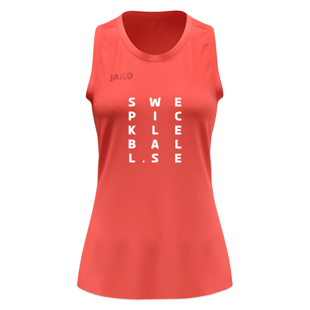 JAKO Women's Tank Top Light Flow - coral