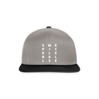 Snapbackkeps - grafitgrå/svart