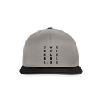Snapbackkeps - grafitgrå/svart