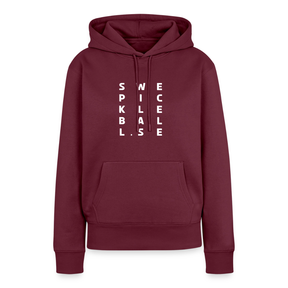 Women’s Premium Hoodie - vinröd 
