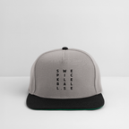 Snapbackkeps - grafitgrå/svart