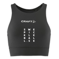 CRAFT croppad topp Rush 2.0 dam - svart