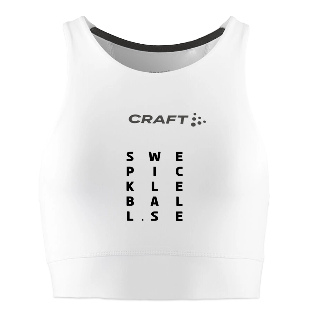 CRAFT croppad topp Rush 2.0 dam - vit