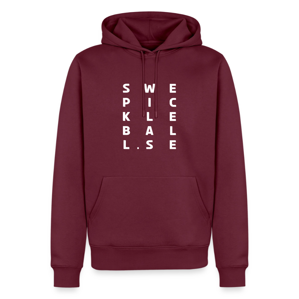 Men’s Premium Hoodie - vinröd 