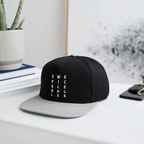 Snapbackkeps - svart/grå