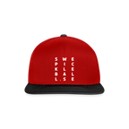 Snapbackkeps - röd/svart
