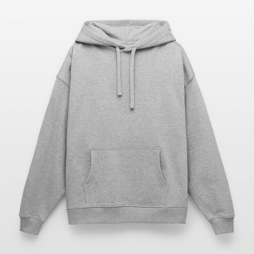 Stanley/Stella Oversized Huvtröja Unisex - gråmelerad