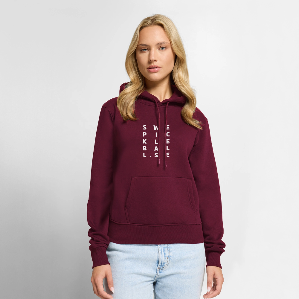 Women’s Premium Hoodie - vinröd 