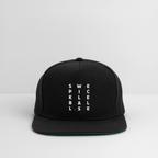 Snapbackkeps - svart/svart