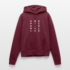 Women’s Premium Hoodie - vinröd 
