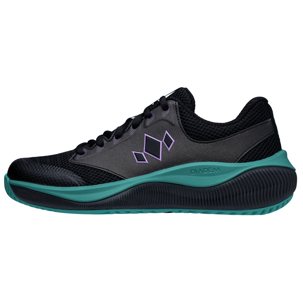 Diadem Court Flo pickleballskor Svart/teal