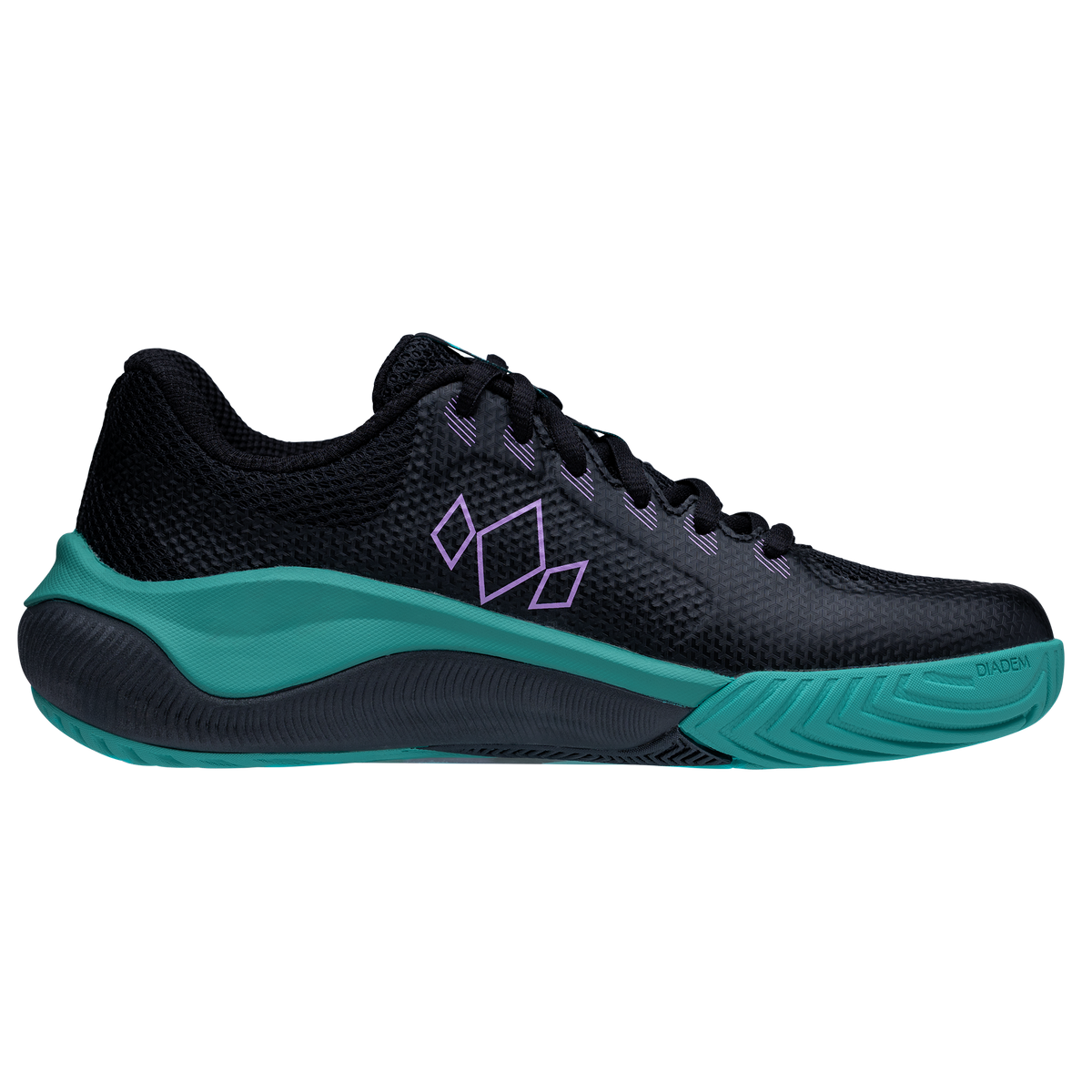 Diadem Court Flo pickleballskor Svart/teal