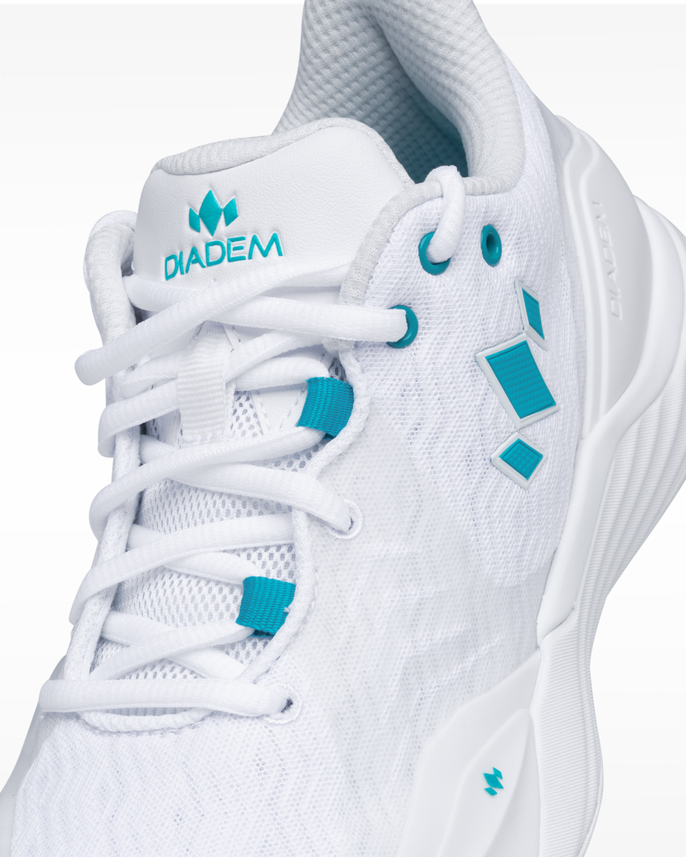 Diadem Court Burst pickleballskor Vit/teal