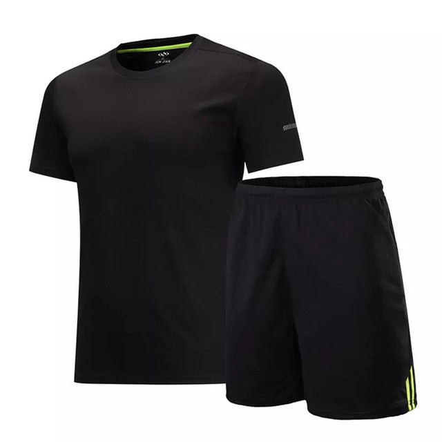 Träningsset herr – T-shirt och shorts för pickleball