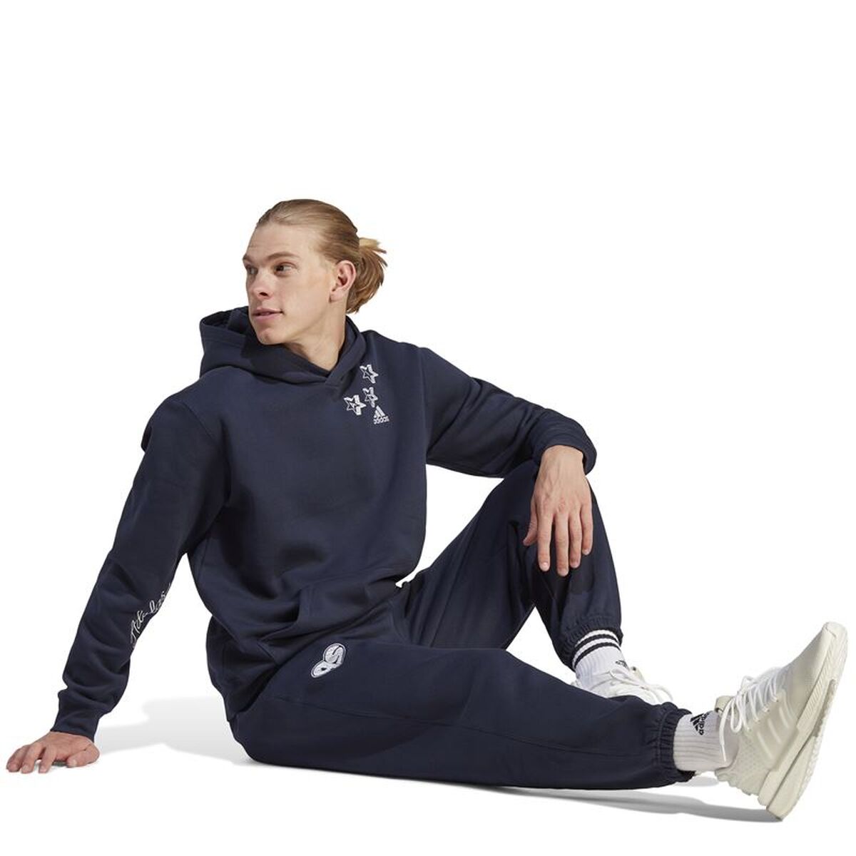 Adidas pickleball hoodie herr – marinblå