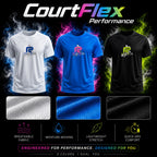 RAXS CourtFlex pickleballtröja – återvunnen polyester, vit