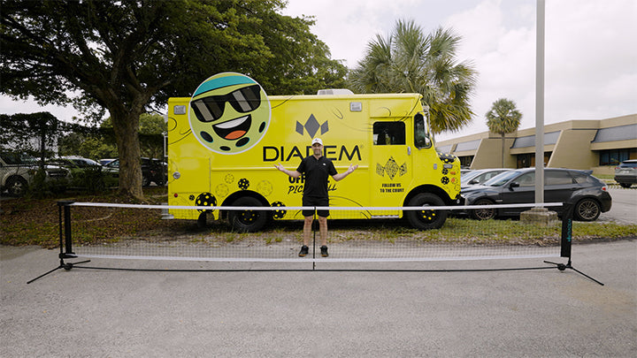 Diadem Premier Rollout pickleballnät