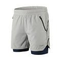 Herrshorts för pickleball 2-i-1 Quick Dry med ficka