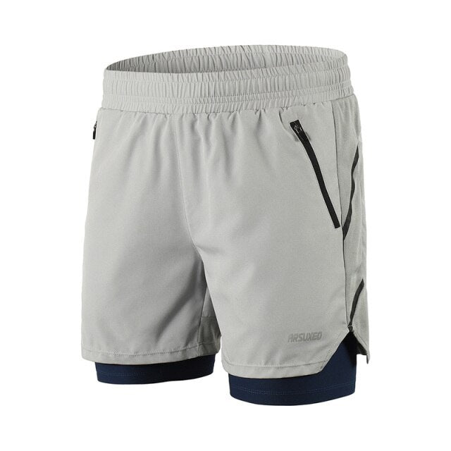 Herrshorts för pickleball 2-i-1 Quick Dry med ficka