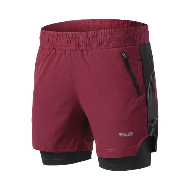 Herrshorts för pickleball 2-i-1 Quick Dry med ficka