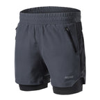 Herrshorts för pickleball 2-i-1 Quick Dry med ficka